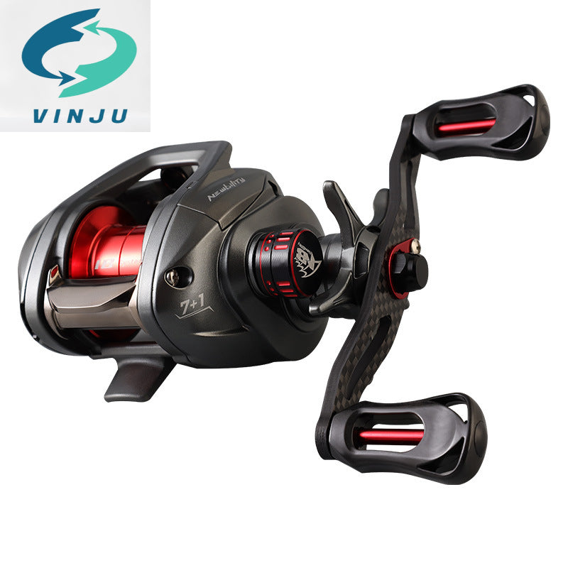 Gentian karbon mewah HY Baitcasting Kekili 8 galas ultra-ringan berkelajuan tinggi memancing kekili