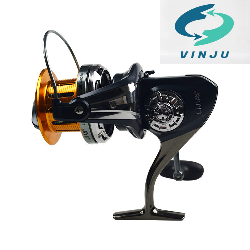 TE Metal spinning reel jarak jauh casting fishing reel khas skru dalam metal reel pemegang kekili memancing