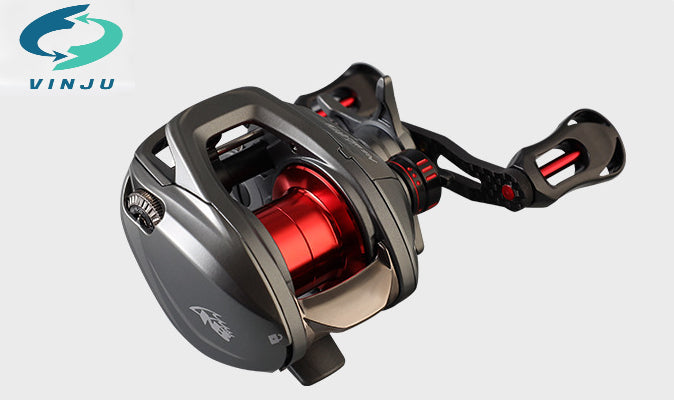 Gentian karbon mewah HY Baitcasting Kekili 8 galas ultra-ringan berkelajuan tinggi memancing kekili