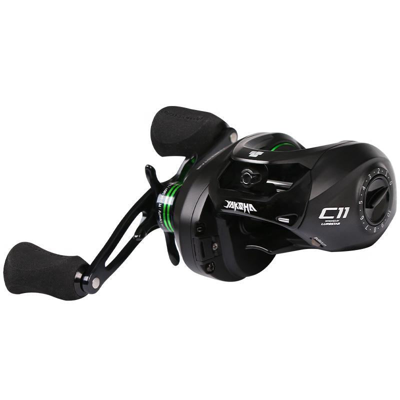 C11 Baitcasting Reels jarak jauh karbon Casting Reels brek magnet