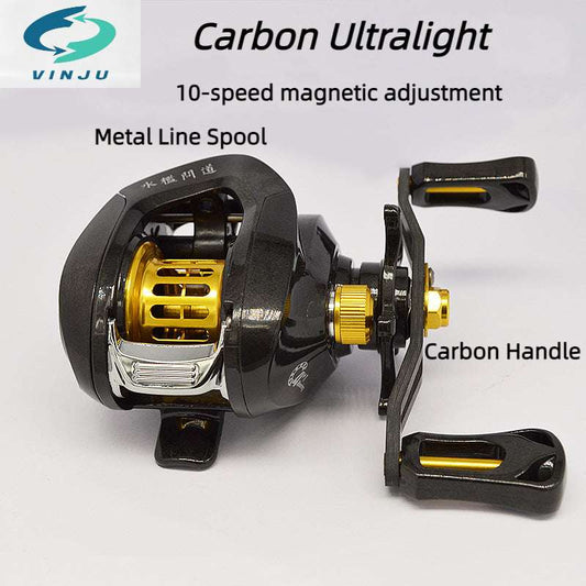 SK080 carbon Baitcasting Reels double handle ultra-light carbon  fishing reel high-end lure reel long-range cast dedicated