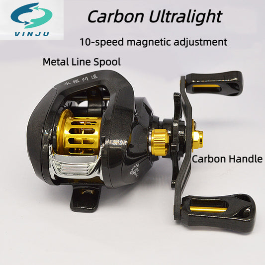 SK080 carbon Baitcasting Reels double handle ultra-light carbon  fishing reel high-end lure reel long-range cast dedicated