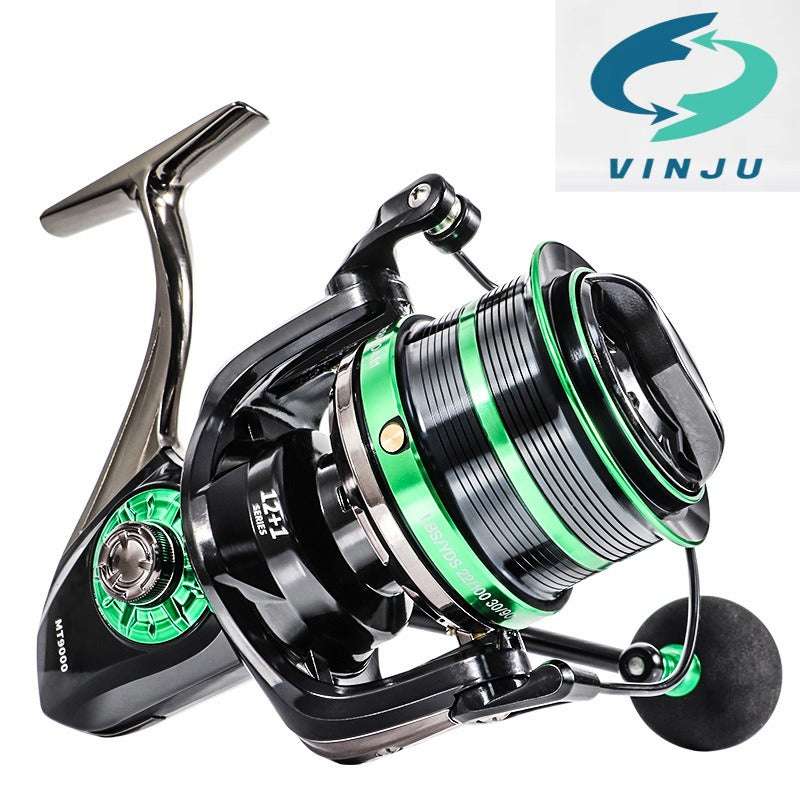 MT new long-range caster large line spool fishing reel spinning reel No gap 18KG Brake